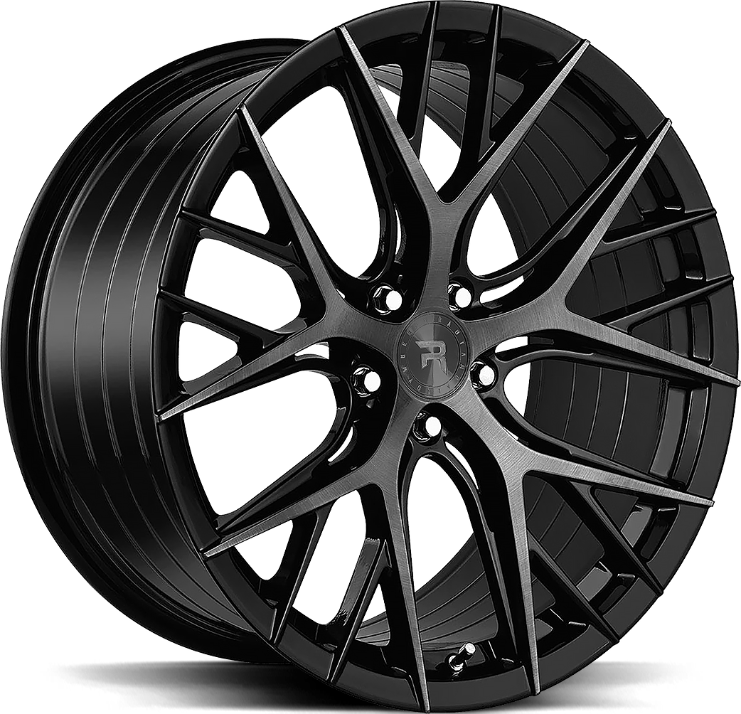 R-Series R16 Brushed Dual Black vanteet autoon fälgar till bilen