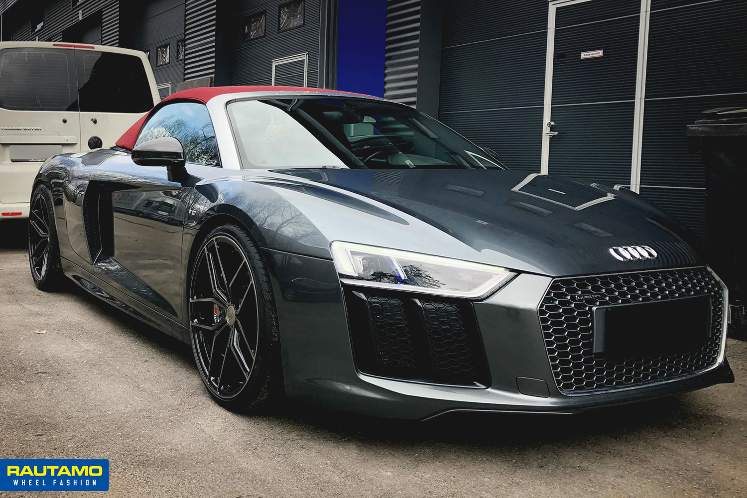 R-Series R8 Gloss Black Tinted Face erikoisvanteet autoon fälgar