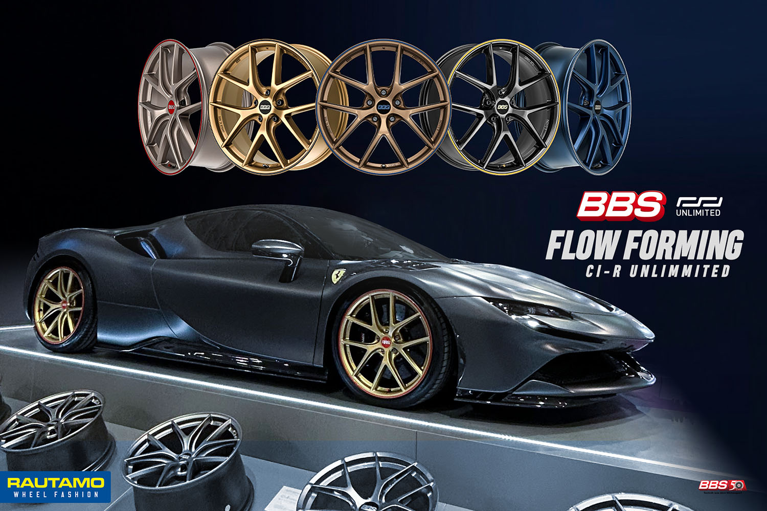 BBS CI-R unlimited vanteet autoon bil fälgar