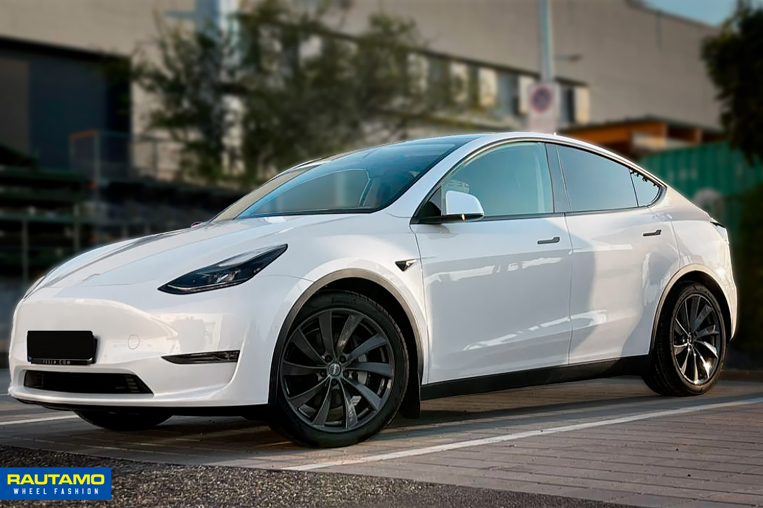 Rial Lugano Tesla vanteet autoon, bil fälgar