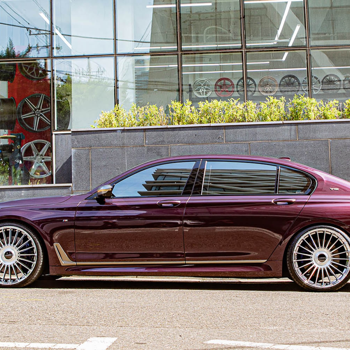 BMW 760Li Vossen HF8 Brushed Black Diamond